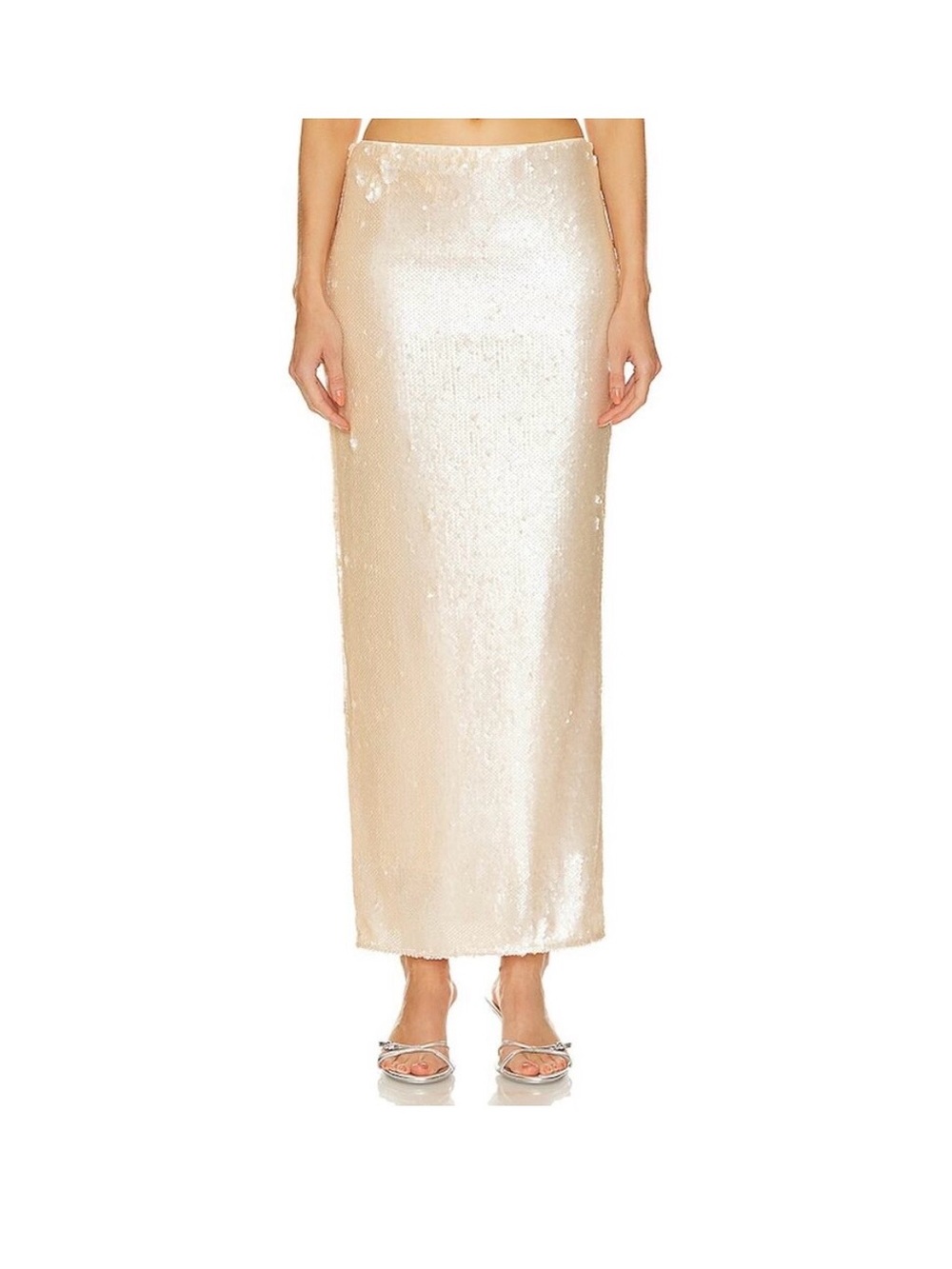 Lovers + Friends Champagne Sequin Two-Piece Skirt Set - Picture 3 of 5